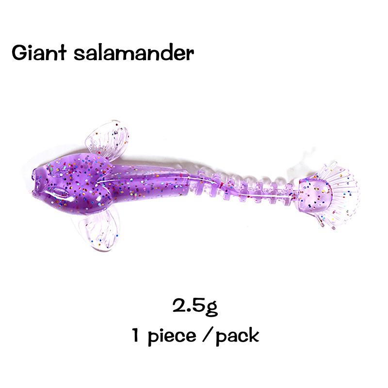 

1 шт. М’яка рибальська приманка 2.5G6.5Cm/5.3G9Cmbright Color Swimbait Worm Lure для рибальської приманки 3g #2