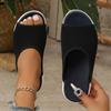 Women's Sandals Elegant Knitted Wedge Sandals Lightweight and Breathable Casual Sandals