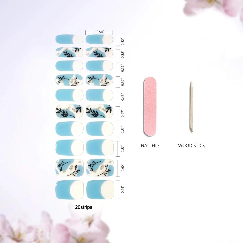 New Gel Phototherapy Gel Manicure Stickers 20 Stickers Light Curing