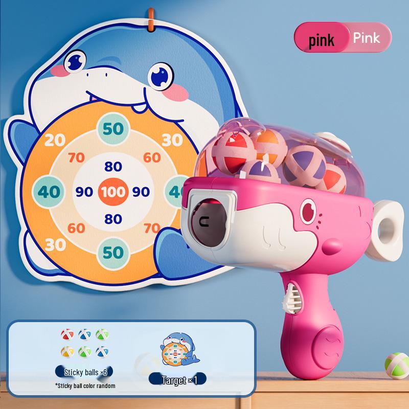 Whale Ball Gun Sticky Target Shooting Toy for Parent-Child Interaction