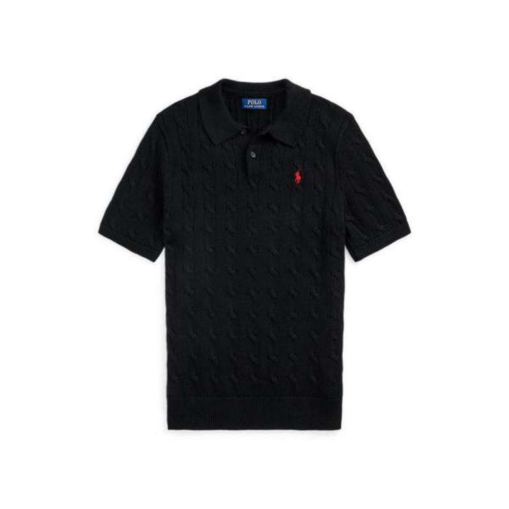 Polo Ralph Lauren סוודר פולו כותנה קלוע לגברים Mnposwe1n820053001