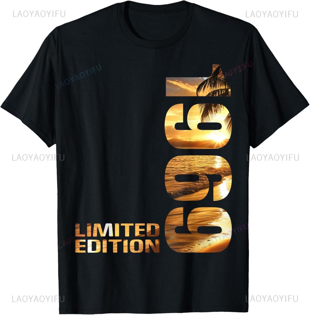 Édition Limitée 1969 56e Anniversaire Né 1969 T-Shirt Imprimé Design Original Cadeaux T-Shirts Y2k Vêtements Homme Camisas Streetwear