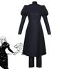 Anime cosplay kostýmy, anime cosplay kostýmy, dámské černé uniformní šaty, kostýmy na Halloween párty