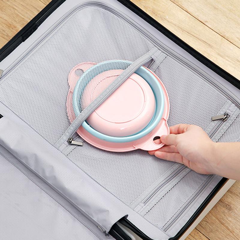 Multipurpose Washbasin Thicken PP+TPR Space Saving Collapsible Round Basin, Size XL