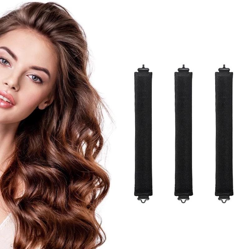 Heatless Foam Hair Curlers: Large Wave Sleep-in Rollers with 3 Hooks
