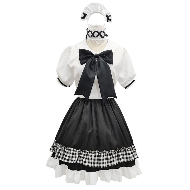 Süßes Wind-Maid-Outfit sexy Cosplay Maid Uniform Kleid Set