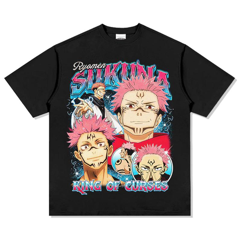 

Jujutsu Kaisen Japanese Anime Pure Cotton Tshirt 2026 Summer Unisex Women Anime Enthusiasts Casual Sports Fashion Streetwear Shirt S