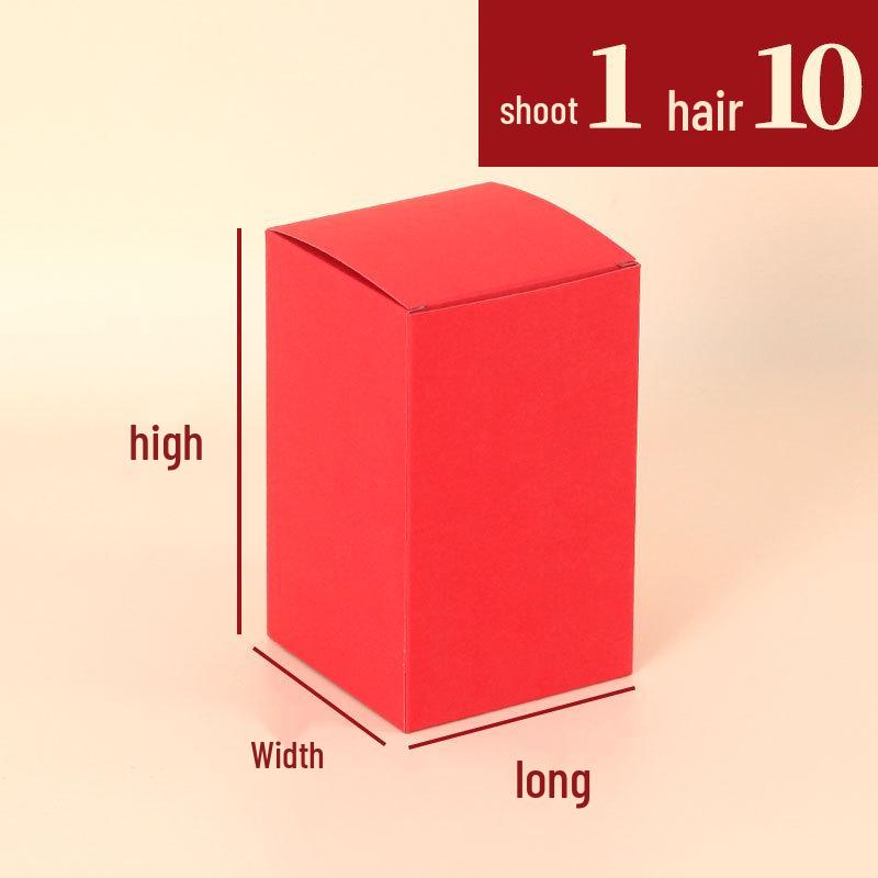 Маленькая красная картонная упаковочная коробка для свадьбы, конфет, помады, косметики и десертов