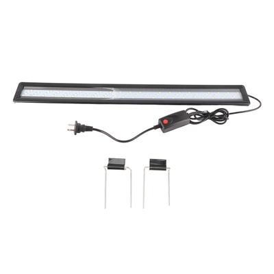 Luz LED para Acuario 4 Filas de Perlas 3 Modos de Color a Prueba de Salpicaduras Disipación de Calor Soporte Extensible