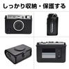BEADY Instant Camera Case for Fujifilm Instax Mini EVO, Protective Cover, PU Leather, Scratch-Resistant, with Shoulder Strap, Black