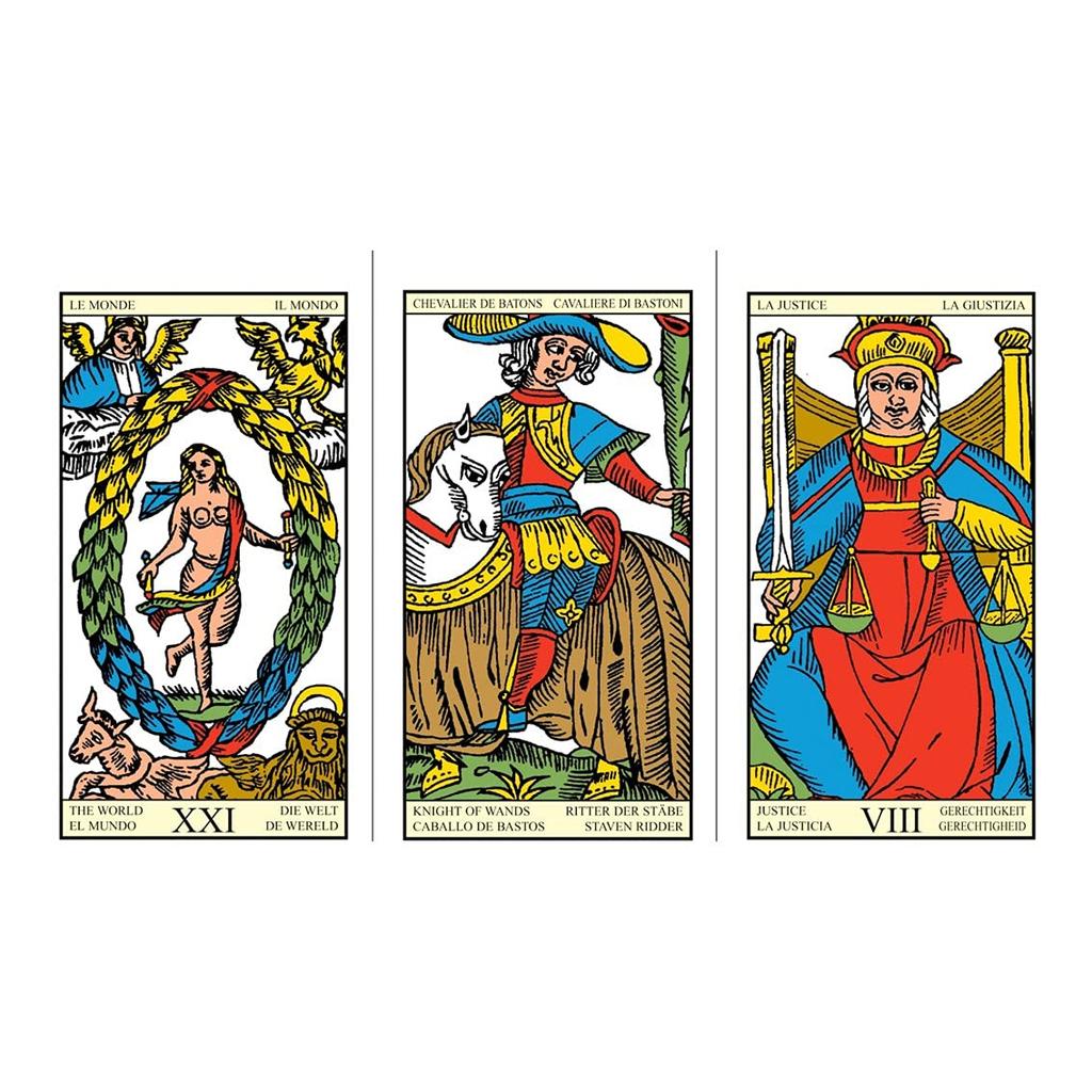 Kancharo Tarot Card Set of with Japanese Tarot Card Instructions and Pouch 78-Card (Tarot Marseilles) (Authentic)