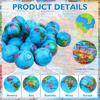 24Pcs  Stress Balls Mini  Stress Balls  World Map Foam Ball For Kids Adults Games Education Stress Relief Home Of