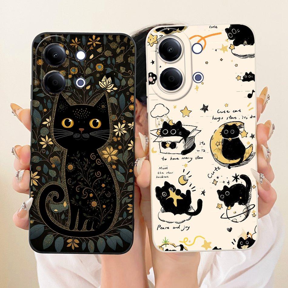 For Vivo Y05 Y11d 2026 Cute Cat Flower Cartoon Phone Case For Vivo Y11D Y05 4G Shockproof Soft Silicone Covers Bumpers