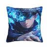 Satoru Gojo Quadratische Kissenbezüge JJK Anime Kissenbezug Fantastischer Kissenbezug mit Reißverschluss zur Dekoration für Sofa 18"x18"