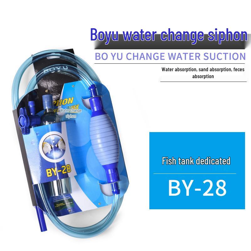 

BOYU BY28 Aquarium Siphon: Fish Tank Water Changer, Sand Washer & Waste Remover