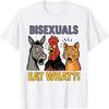 Круті Бісексуали Смішний Їжте Що Тварини ЛГБТК Гордість Веселий Каламбур Футболка