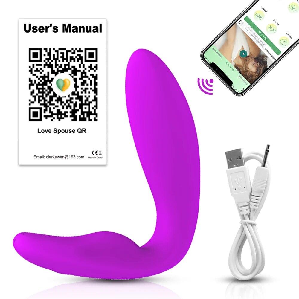 Wireless APP Bluetooth G Spot Dildo Vibrator Female Remote Control Wear Vibrating Clitoris Stimulator Sex Toys for Women Panties