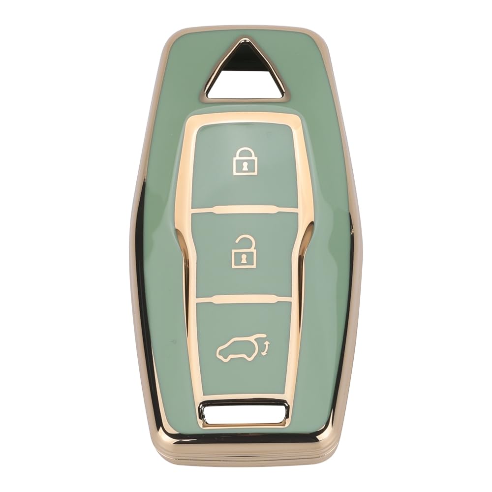 Kinotaka Outlander Smart Key Case for Mitsubishi New Outlander PHEV 2022 Gn0w Professional Design Key Holder, Green