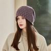 Hat Women's Autumn and Winter New Wool Hat Warm Winter Knitted Hat Women's Fashion Versatile Sequined Stack Hat