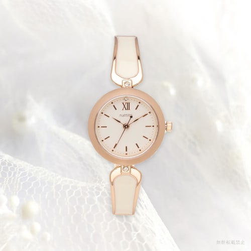 Fieldwork Women's Analog Bangle Watch, White, Carol ASS176-1