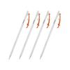 Soomloom Tent Tarp Pegs/Stakes Made of 64 Titanium Alloy 7.5mm 25cm with Fixed Rope High Strength Corrosion Resistant Ultra Light Outdoor/Camping