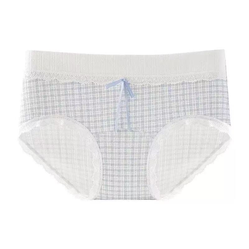 

Lady Plus Size Spring and Autumn Pure Cotton 10A Antibacterial Extended Crotch Non Hip Briefs 2XL