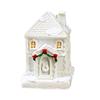 Christmas LED Light House Luminous Wooden Cabin Ornament Snow Scene Village Christmas Decoration For Home  New Year