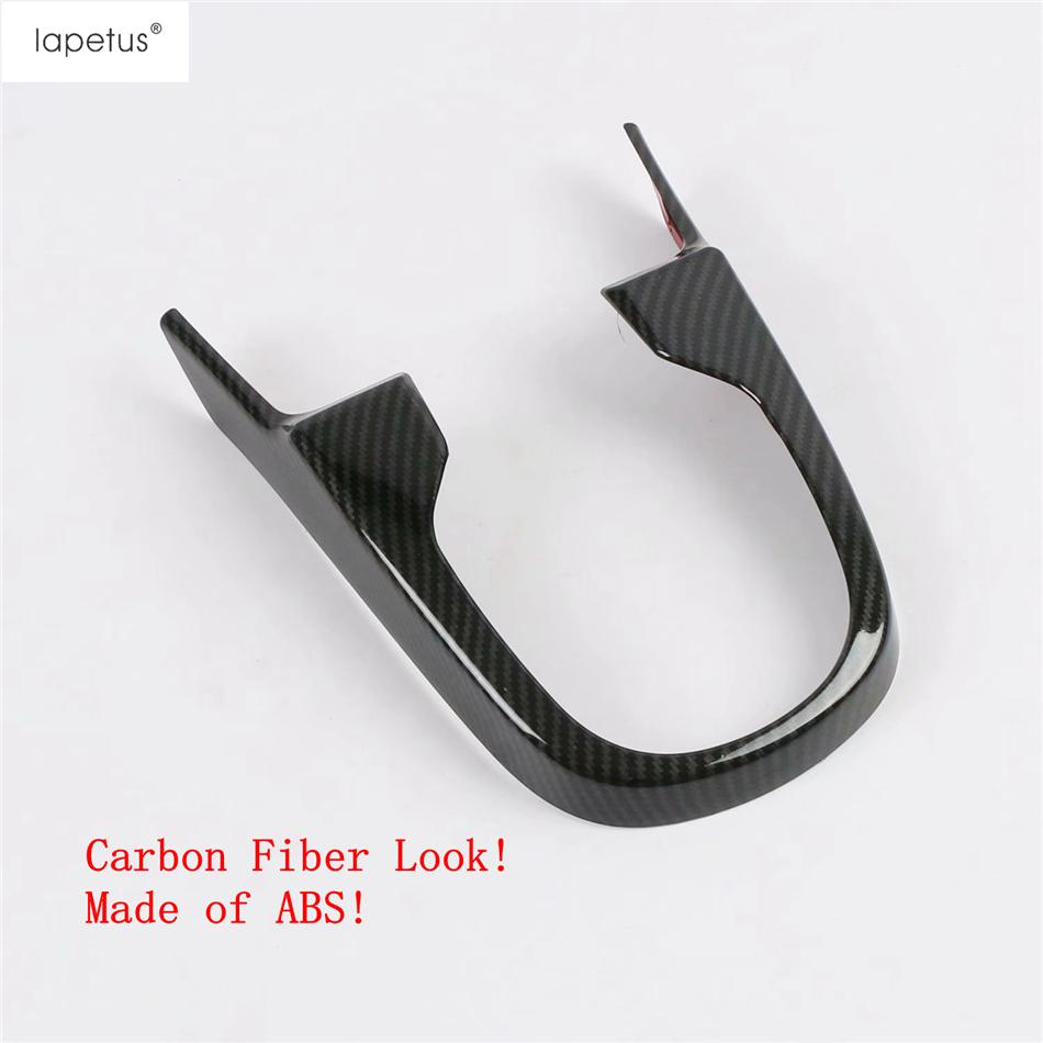 For Honda FIT Jazz 2014 - Central Control Gear Shift Frame Panel Decoration Cover Trim ABS Carbon Fiber Accessories Interior
