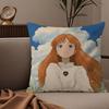 Anime B-Bleach Pillow Case Silky Elegant Comfort Sofa Bed Invisible Zipper