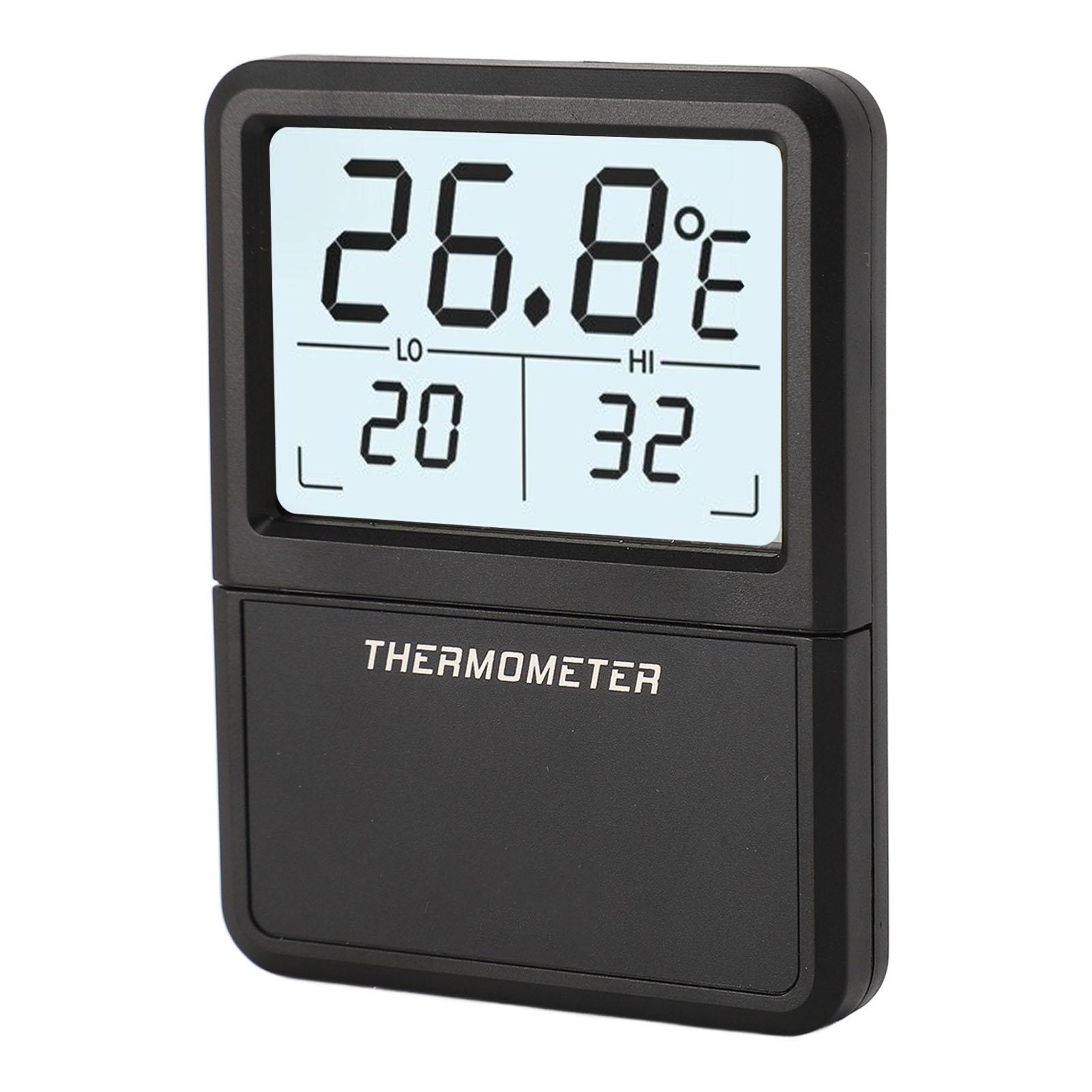 

Цифровой аквариумный термометр с цифровым дисплеем 230 мАч, легко читаемый термометр для воды чёрный