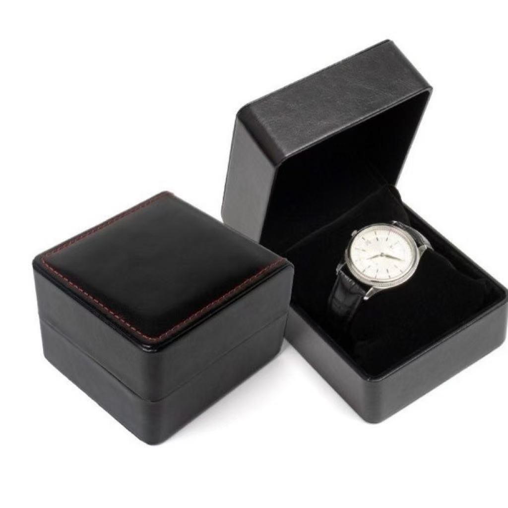 Round Corner PU Leather Watch & Jewelry Display Gift Box