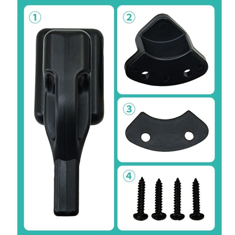 Rostfreie und wasserdichte Nylon-Schranktürschnallen für Wohnmobil- und Yachtschranktüren Riegel mit Drehverschluss