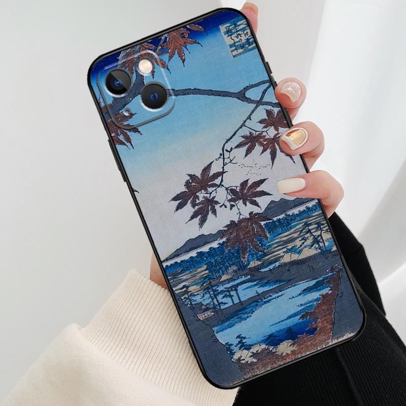 Ukiyo-e Japanese Style Art Phone Case For iPhone 17 Pro Max 16 15 11 13 12 14 Pro Max mini 15 16 Plus 16e 17 Air Cover