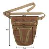 Garden Tool Belt Pouch Canvas Belt Tool Bag with Multiple Pocket Storage Waterproof Portable Men Women Durable Tool Bag