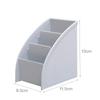 Plastic Desktop Organizer Makeup Office Storage Containers System TV Remote Control Holder Tea Table Tidy 3 Grid Wholesale