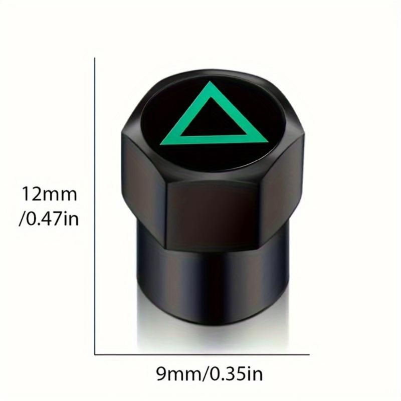 Universal Airtight Seal Stem Caps with Pattern Car Wheel Tire Valves Stem Caps Tire Accessory Car Tyre Air Pressure Caps