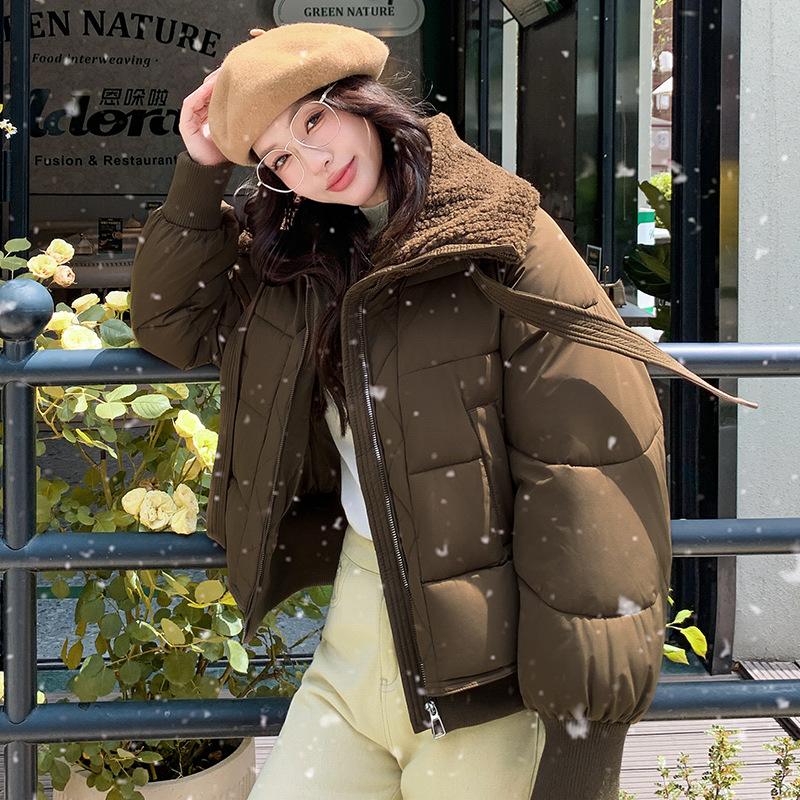 Women's Winter Thick Warm Down Jacket with Large Lapel