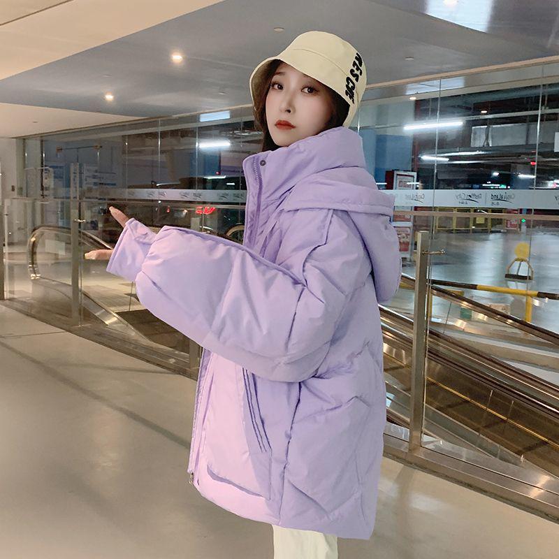 Women's Korean Style Loose Short Down Jacket - Thickened Cotton Coat for Autumn/Winter 2023