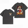 Unisexs Clothing New 100 Cotton Breathable Summer TShirt One Piece Luffy Print Casual Streetwear Unisexs Tops