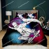 Skateboard Duvet Cover Set Hip Hop Style Bedding Set Colorful Rainbow Tie-Dye Hippie Abstract Graffiti Art Polyester Qulit Cover