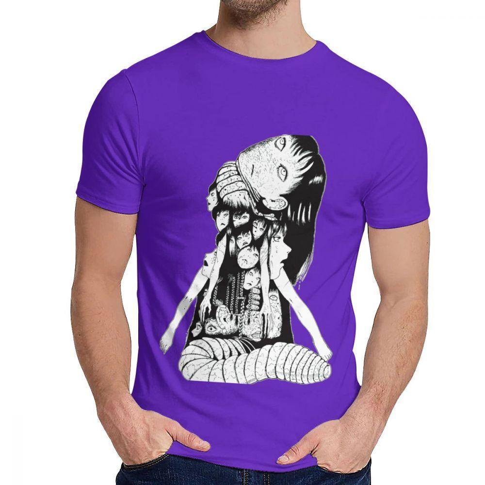 Soft Tomie Japenese Scare Junji Itou T Shirt Man S Retro Style Soft Cotton Classic Round