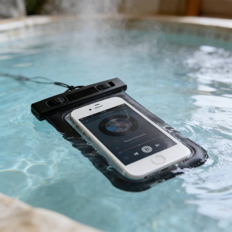 Borsa Impermeabile da Esterno con Cornice Trasparente in PVC per Appassionati di Nuoto e Arrampicata