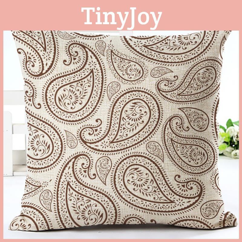 Sophisticated Paisley Printed Ethnic Cushion Covers For A Chic Bohemian Sofa Look