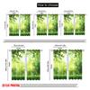2pcs,2D Plane Printing Curtain Popular Leafy Meadow Bliss Versatile 100% Polyester (without Rod) Decorations Inside Ldeal for