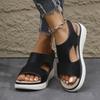 Fashion Women Sandals Peep Toe Fashion Breathable Comfort Shopping Ladies Walking Shoes Summer Platform Sandal Shoes Mujer Plus Size 43