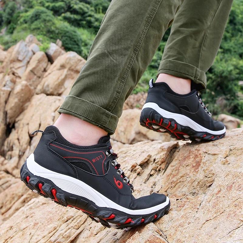 Men's Shoes Fashion Outdoors Sneakers Waterproof Platform Men Desert Comfortable Casual Shoes Zapatos Hombre Big Size 39-48
