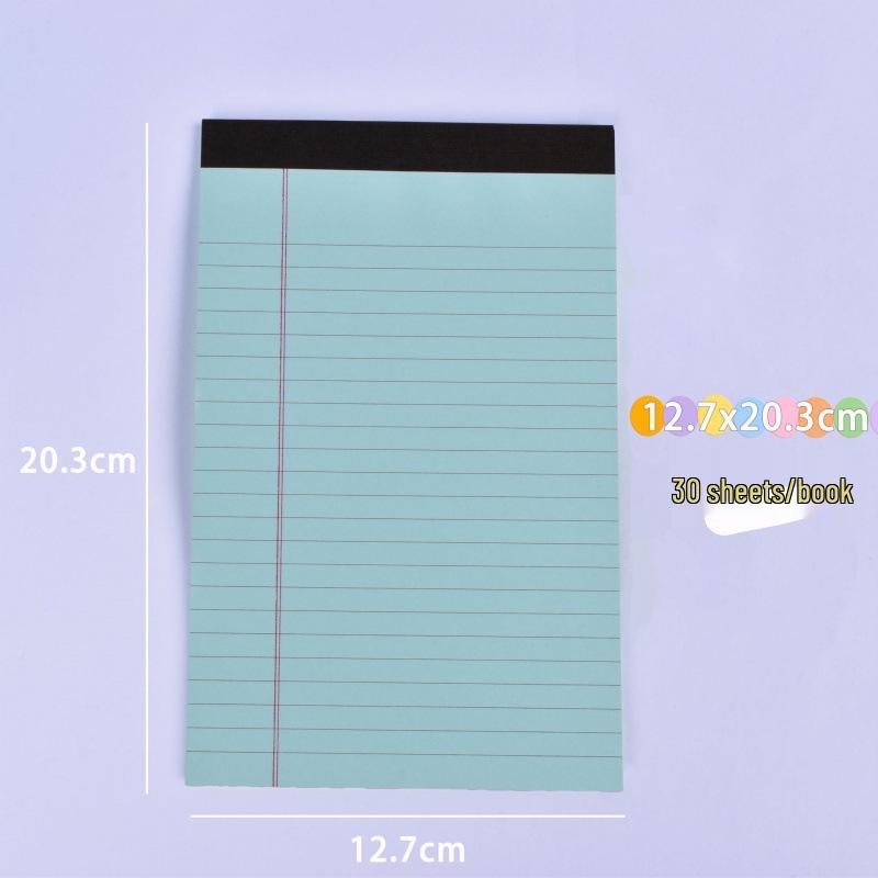 Reißbares A5-Notizblock-Set mit Linien und Haftklebestreifen - Klappdeckel, tragbares Notizbuch.