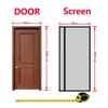 Black Magnetic Door Screen Window Mosquito Net Side Opening Custom Size Curtain Insect Mesh and Mosquito Proof Invisible Net