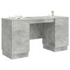 Desk with Door Concrete Grey 142.5 x 50 x 75 cm Particleboard
