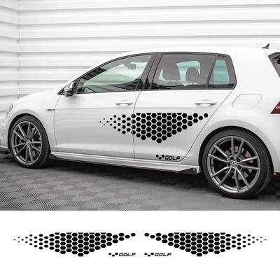 Autocolante laterale uși pentru Volkswagen VW Golf 4 5 6 7 TSI TCR GTD GTI MK4 MK5 MK3 MK2 MK7 Polo Accesorii auto Autocolante de vinil